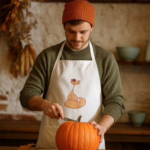 Katze mit Blume Niedlich Kawaii Kitty Schürze
