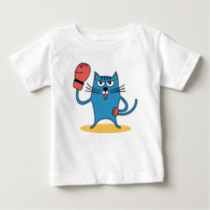Katze mit Boxhandschuhen Baby T-shirt