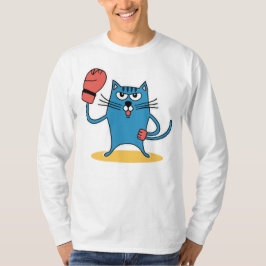 Katze mit Boxhandschuhen T-Shirt