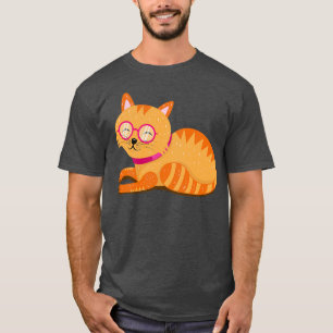 Katze mit Brille T-Shirt