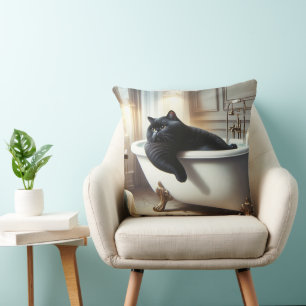 Katze mit cooler Sache Kissen
