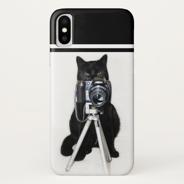 Katze mit der Kamera Case-Mate iPhone Hülle (Rückseite)