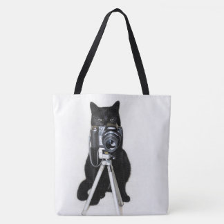 Katze mit der Kamera ganz über
