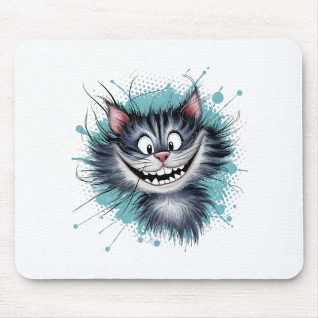 Katze mit einem Lächeln. Mousepad (Vorne)