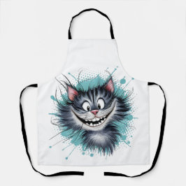 Katze mit einem Lächeln. Schürze