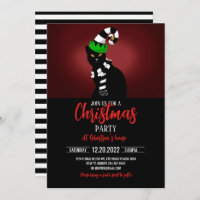 Katze mit einem lustigen Hut und Scarf