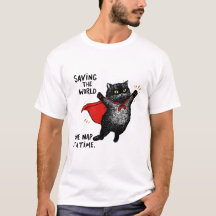 Katze mit einem Superhelden-Kap