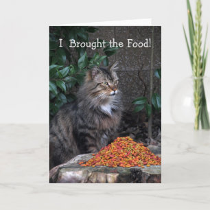 Katze mit einer Dankbarkeit Herzkarte Geburtstag K Karte