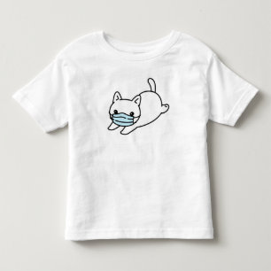 KATZE MIT FACE MASK BAUMWOLLE T - Shirt