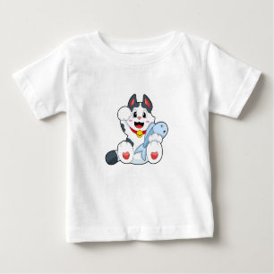 Katze mit Fisch Baby T-shirt