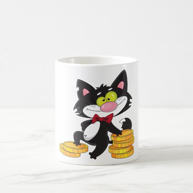 Katze mit Geld Tasse (Von Creator hochgeladen)