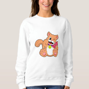 Katze mit Glocke Sweatshirt