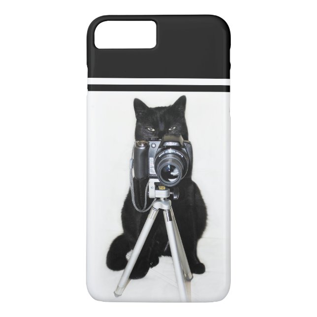 Katze mit Kamera Case-Mate iPhone Hülle (Rückseite)