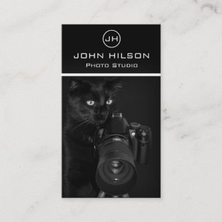 Katze mit Kamera - Fotograf-Visitenkarte Visitenkarte