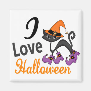 Katze mit Liebe Halloween der Stiefel-I Magnet