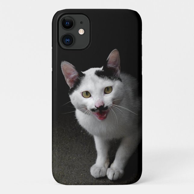 Katze mit Mustache Case-Mate iPhone Hülle (Rückseite)