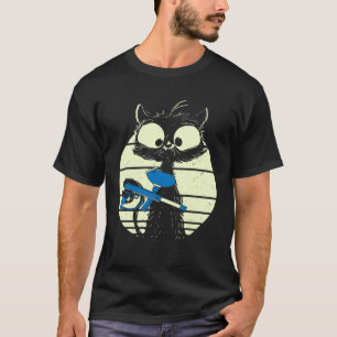 Katze mit Paintball-Maske Paintball-Katze Süße Kat T-Shirt