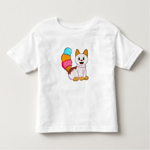 Katze mit Popsikel Kleinkind T-shirt