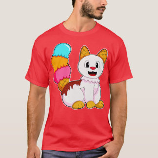 Katze mit Popsikel T-Shirt