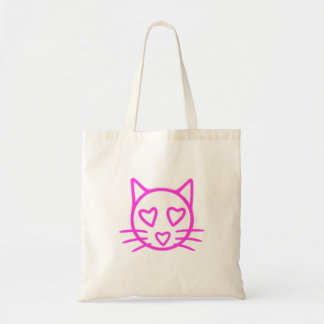 Katze mit rosa Herzen Tragetasche