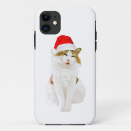 Katze mit Santa's Hat Case-Mate iPhone Fall Hülle
