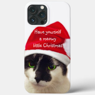 Katze mit Santa's Hat Case-Mate iPhone Fall Hülle