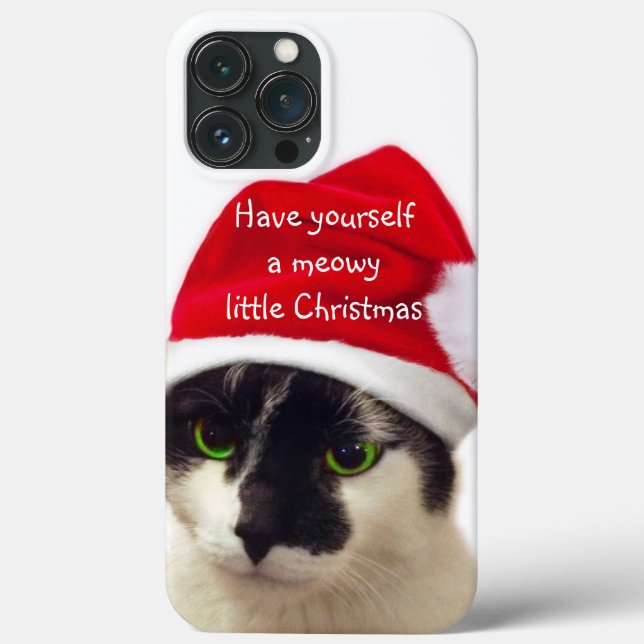 Katze mit Santa's Hat Case-Mate iPhone Fall Hülle (Rückseite)