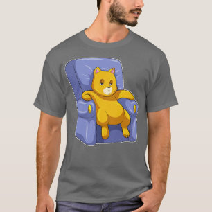 Katze mit Sofa T-Shirt
