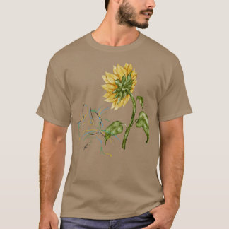 Katze mit Sonnenblume 1 T-Shirt
