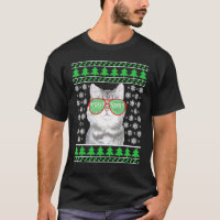 Katze mit Sonnenbrille Meowy hässlicher Weihnachts