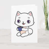 Katze mit Tasse Kaffee