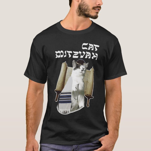 Katze Mitzvah T-Shirt (Vorderseite)