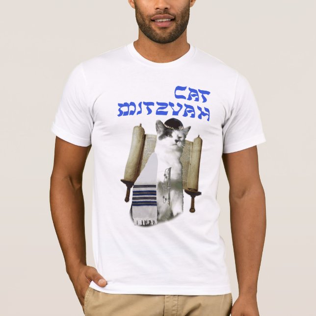 Katze Mitzvah T-Shirt (Vorderseite)
