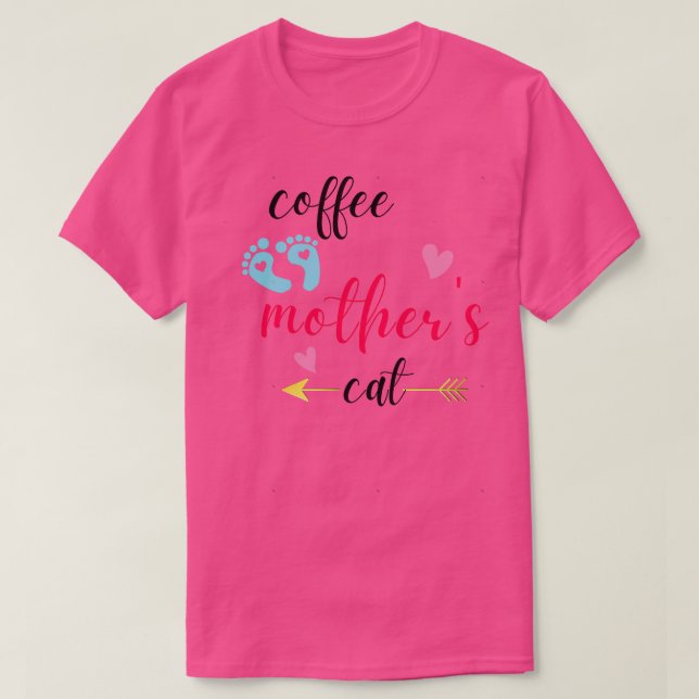 Katze Mutter Kaffeeliebhaber 183 T-Shirt (Design vorne)