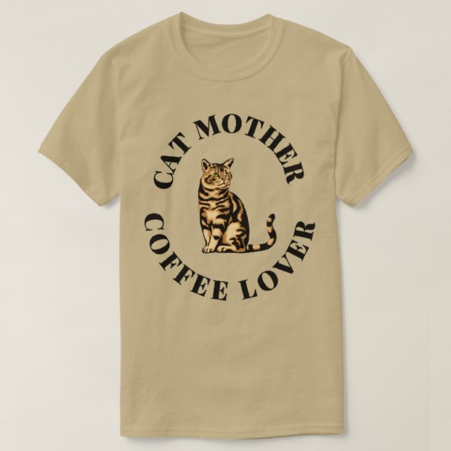 Katze Mutter Kaffeeliebhaber 19 T-Shirt (Design vorne)