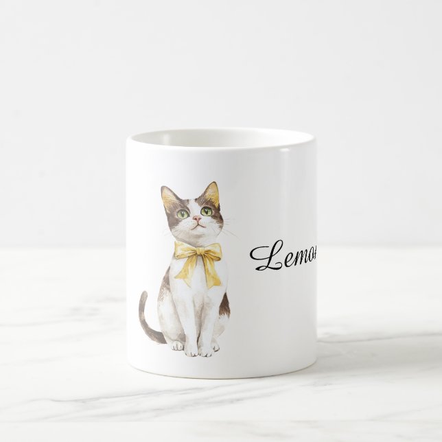 Katze namens Lemon Kaffeetasse (Mittel)