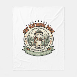 Katze Nationalpark Katze Nationalpark Poster Katze Fleecedecke