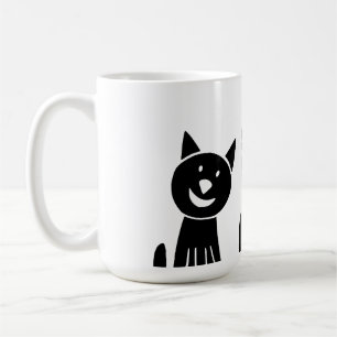 Katze, Natur, zeichnend Kaffeetasse