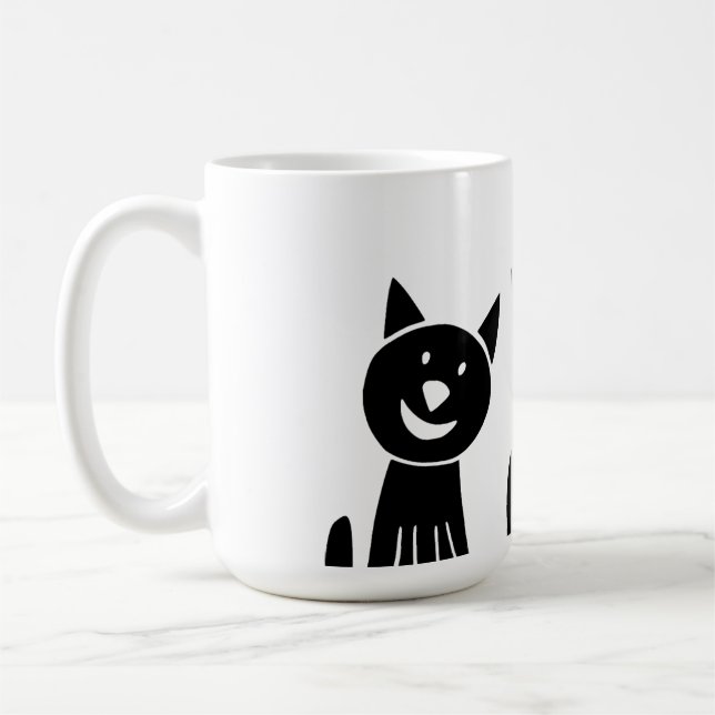 Katze, Natur, zeichnend Kaffeetasse (Links)