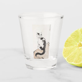 Katze (Niedlich Kitten) (Adorable Kitty) (von Xu B Schnapsglas