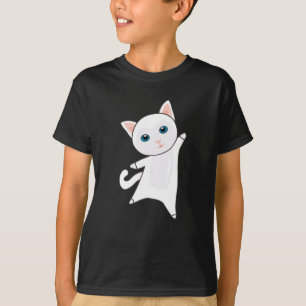 Katze Niedlich Kitten Weiße Katzen Niedliche Tiere T-Shirt