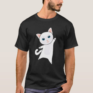 Katze Niedlich Kitten Weiße Katzen Niedliche Tiere T-Shirt