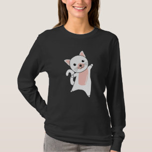 Katze Niedlich Kitten Weiße Katzen Niedliche Tiere T-Shirt