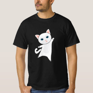 Katze Niedlich Kitten Weiße Katzen Niedliche Tiere T-Shirt