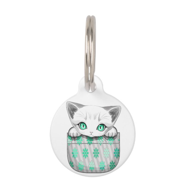 Katze Niedlich und spielerisch aus einem Pocket Haustiermarke (Vorderseite)