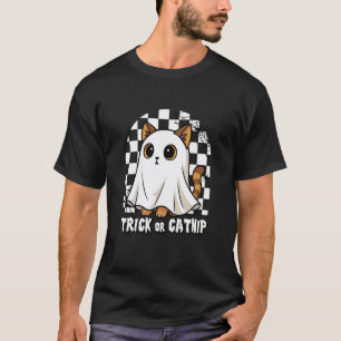 Katze oder Behandle mürrische Geist Katze Lustiger T-Shirt