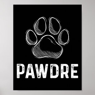 Katze oder Hund Vater Vathers Day Mens Pawdre Gesc Poster