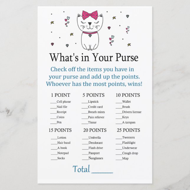 Katze oder Kitten Was ist in deinem Handtaschenspi (Vorderseite)