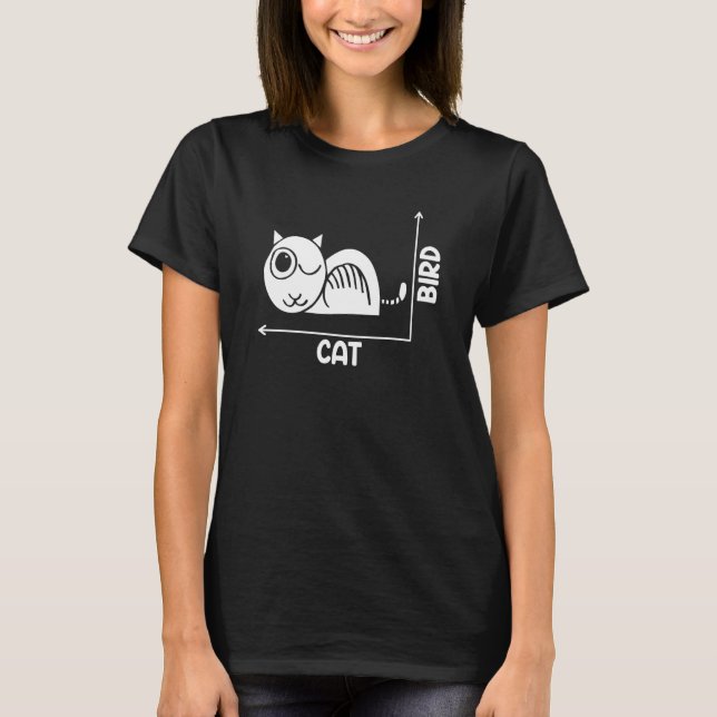 Katze oder Vogel Optische Täuschung Eine Philosoph T-Shirt (Vorderseite)