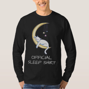 Katze offizielles Schlaf-Shirt Geschenk für Katz T-Shirt
